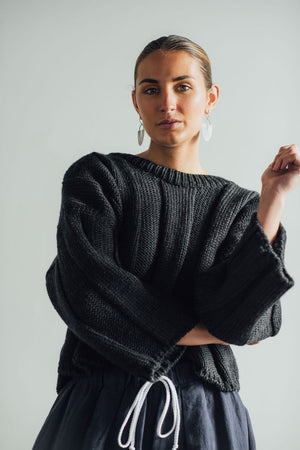 Wide Rib Wool Sweater