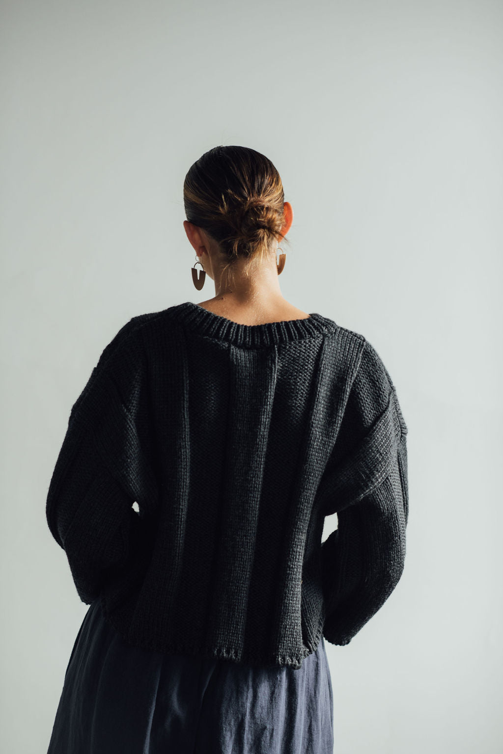 Wide Rib Wool Sweater