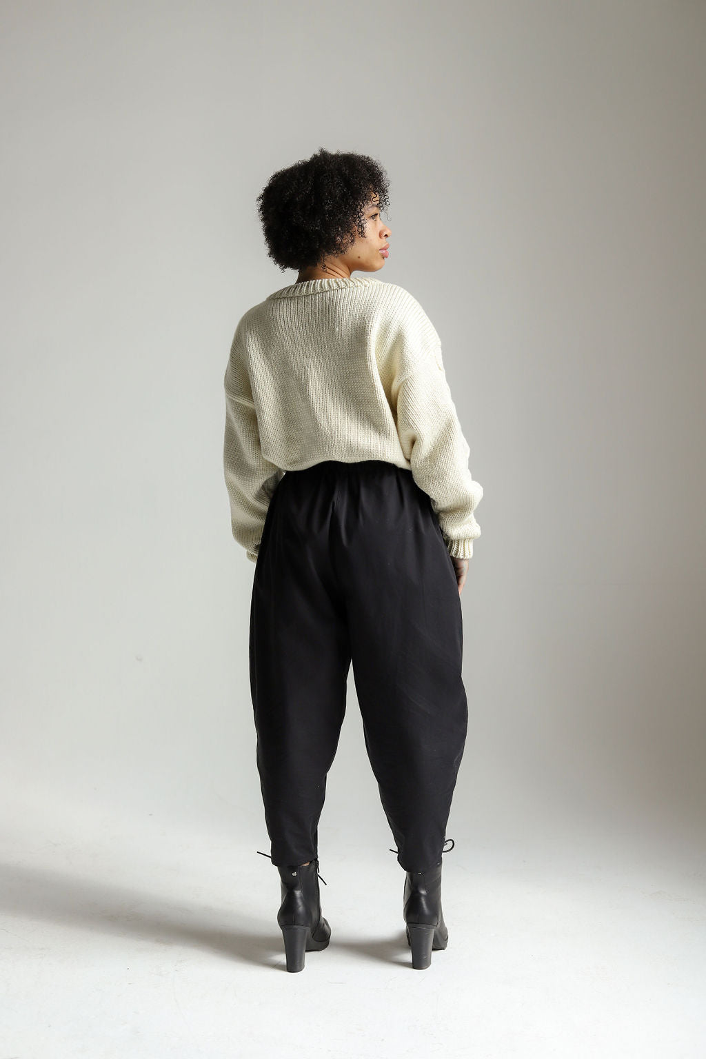 Cropped Tapered Pant - Cotton