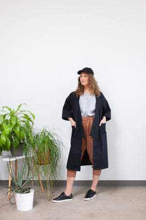 Structured Midi Kimono Jacket