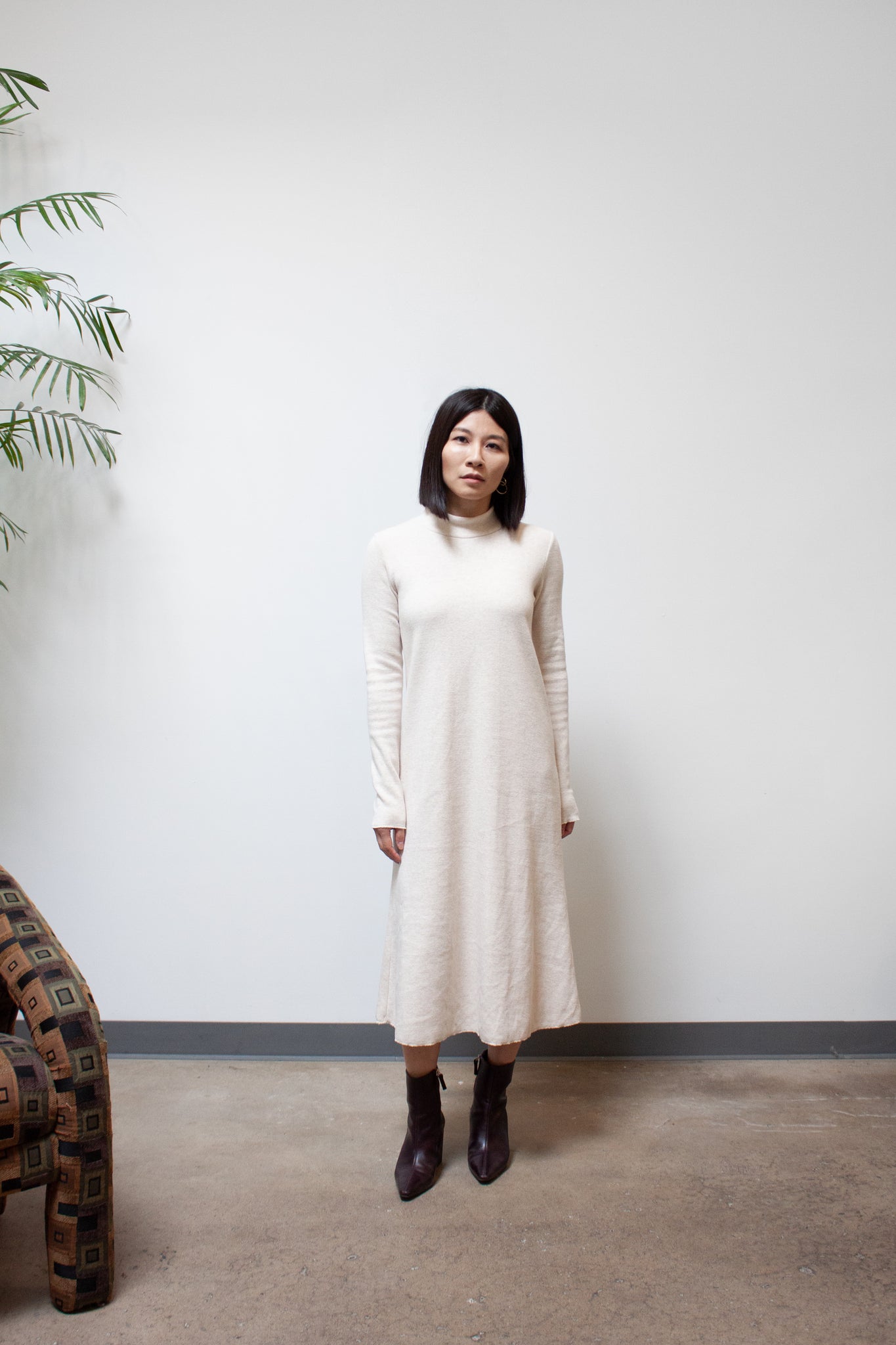 A-Line Midi Sweater Dress