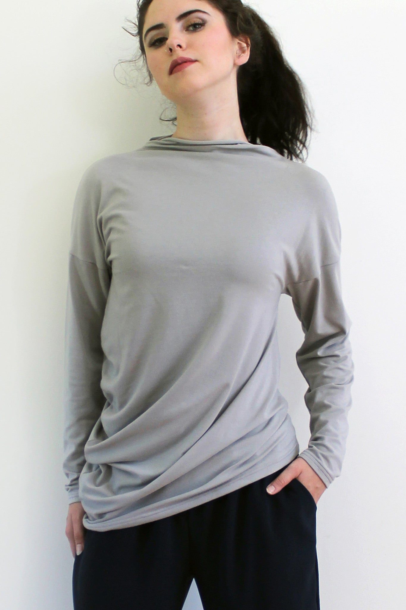 Asymmetrical Draped Top