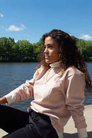 Structure Seamed Pullover