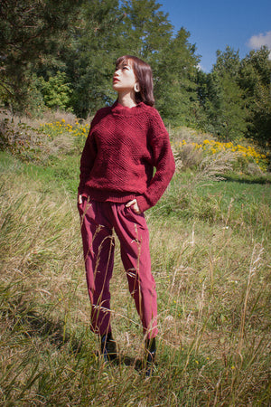 <transcy>Tuck Stitch Pullover</transcy>