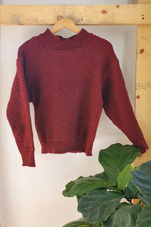 <transcy>Tuck Stitch Pullover</transcy>